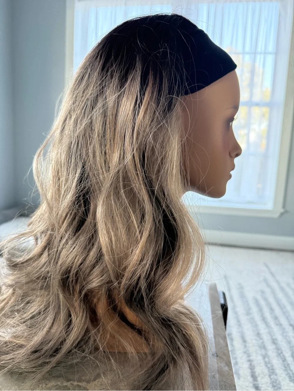 Chelsey Smith unknown Headband Wig in Ash Brown with Black Headband